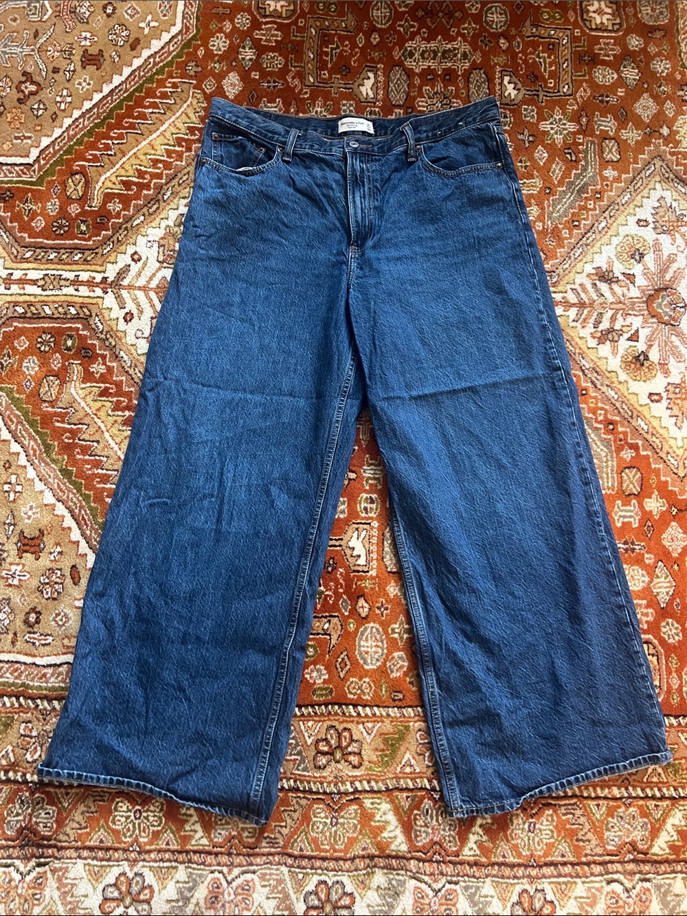 Abercrombie Blue Wide Leg Jeans
